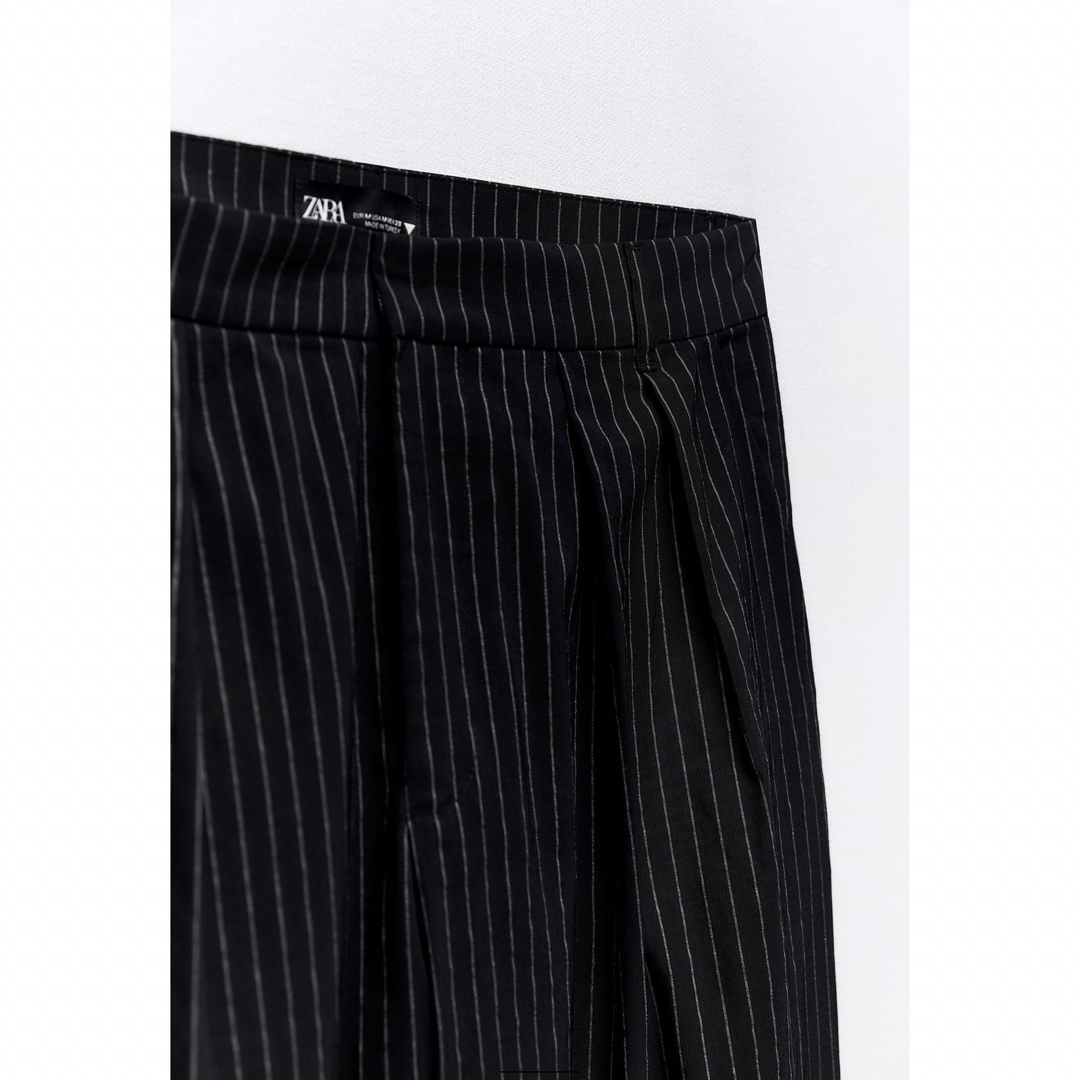 ZARA - ZARA FULL LENGTHピンストライプパンツの通販 by てぃー ZARA - ZARA FULL LENGTHピンストライプパンツの通販 by てぃー