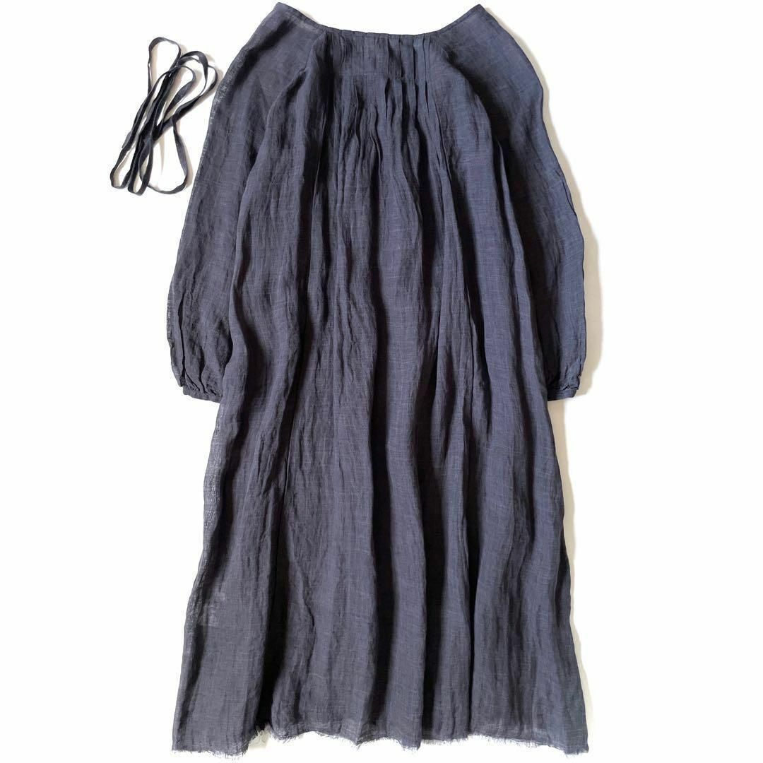 nest Robe - 美品◇ネストローブ バックギャザー シャツワンピース
