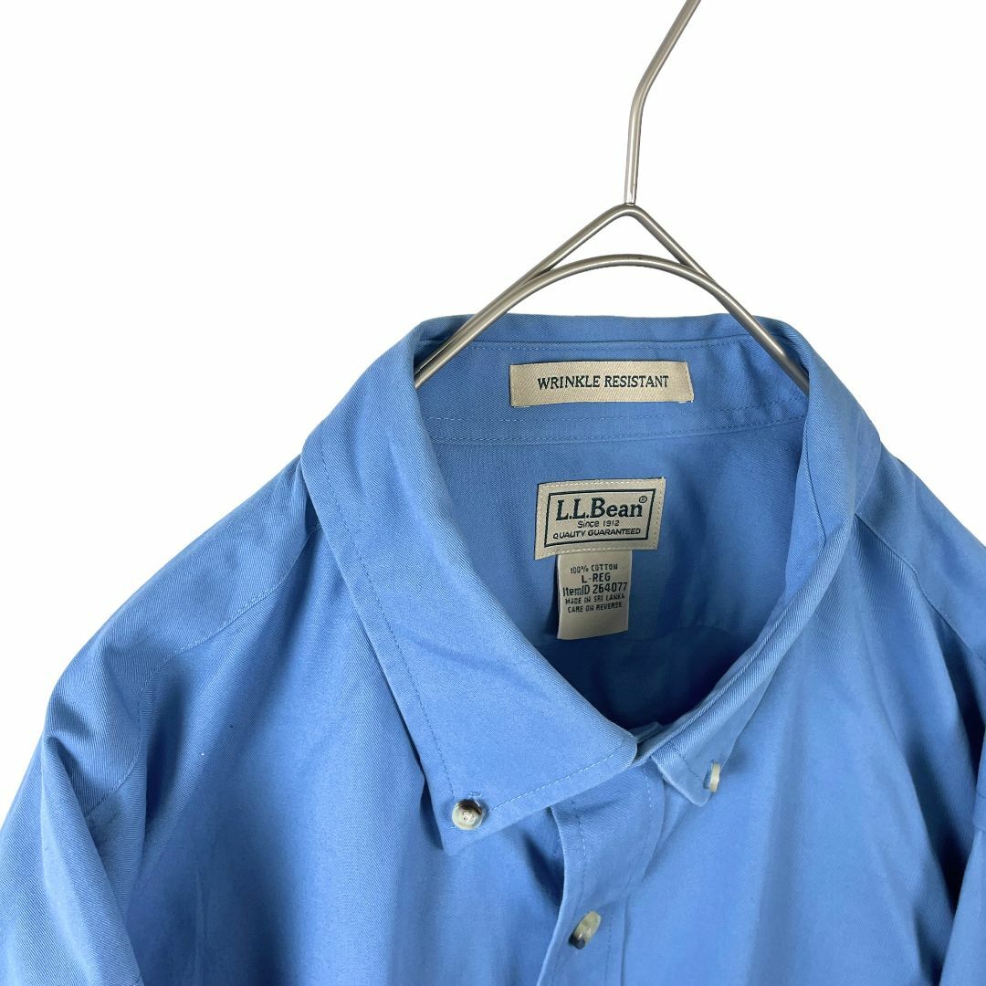 L LLBEAN シャツ ブルー エルエルビーン 青 L LLBEAN シャツ ブルー エルエルビーン 青