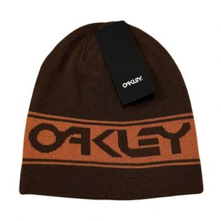 オークリー(Oakley)の【希少】オークリー リバーシブル ビーニー / Brown × Orange(ニット帽/ビーニー)