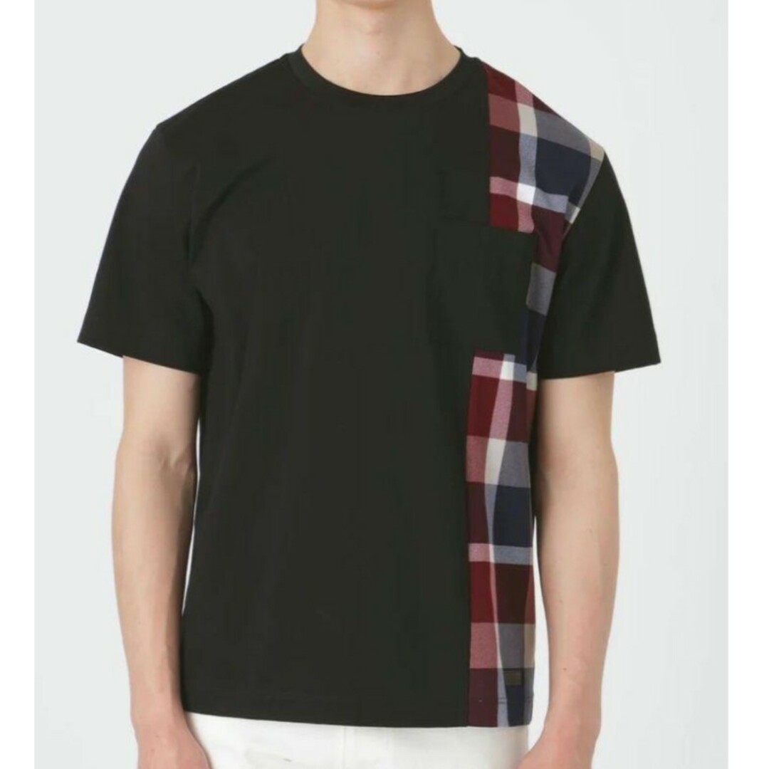 BLACK LABEL CRESTBRIDGE(ブラックレーベルクレストブリッジ)の【新品】ブラックレーベルクレストブリッジ　Tシャツ　黒　M　バーバリー　101 メンズのトップス(Tシャツ/カットソー(半袖/袖なし))の商品写真