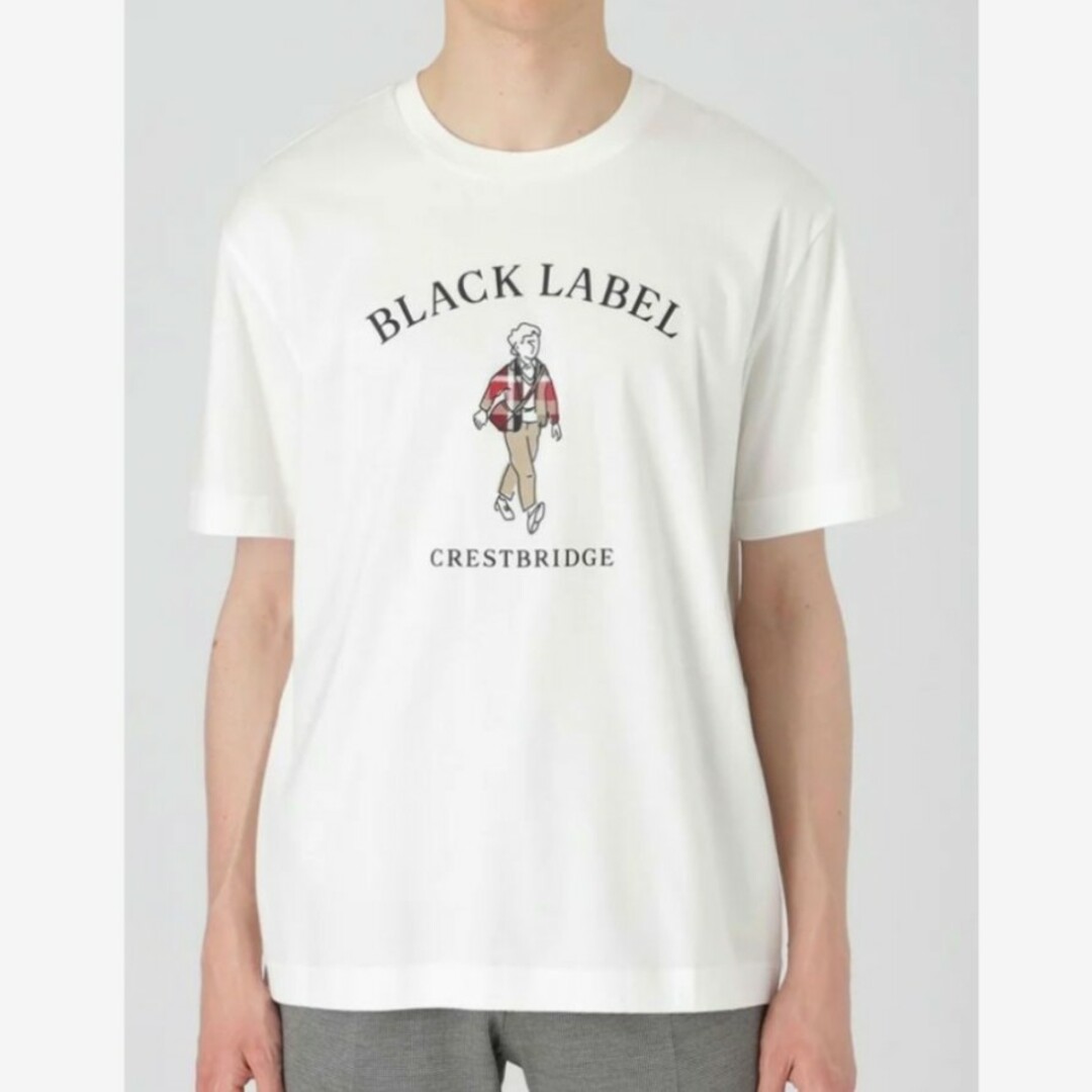 BLACK LABEL CRESTBRIDGE(ブラックレーベルクレストブリッジ)の【新品】ブラックレーベルクレストブリッジ　Tシャツ　白　L　バーバリー　179 メンズのトップス(Tシャツ/カットソー(半袖/袖なし))の商品写真