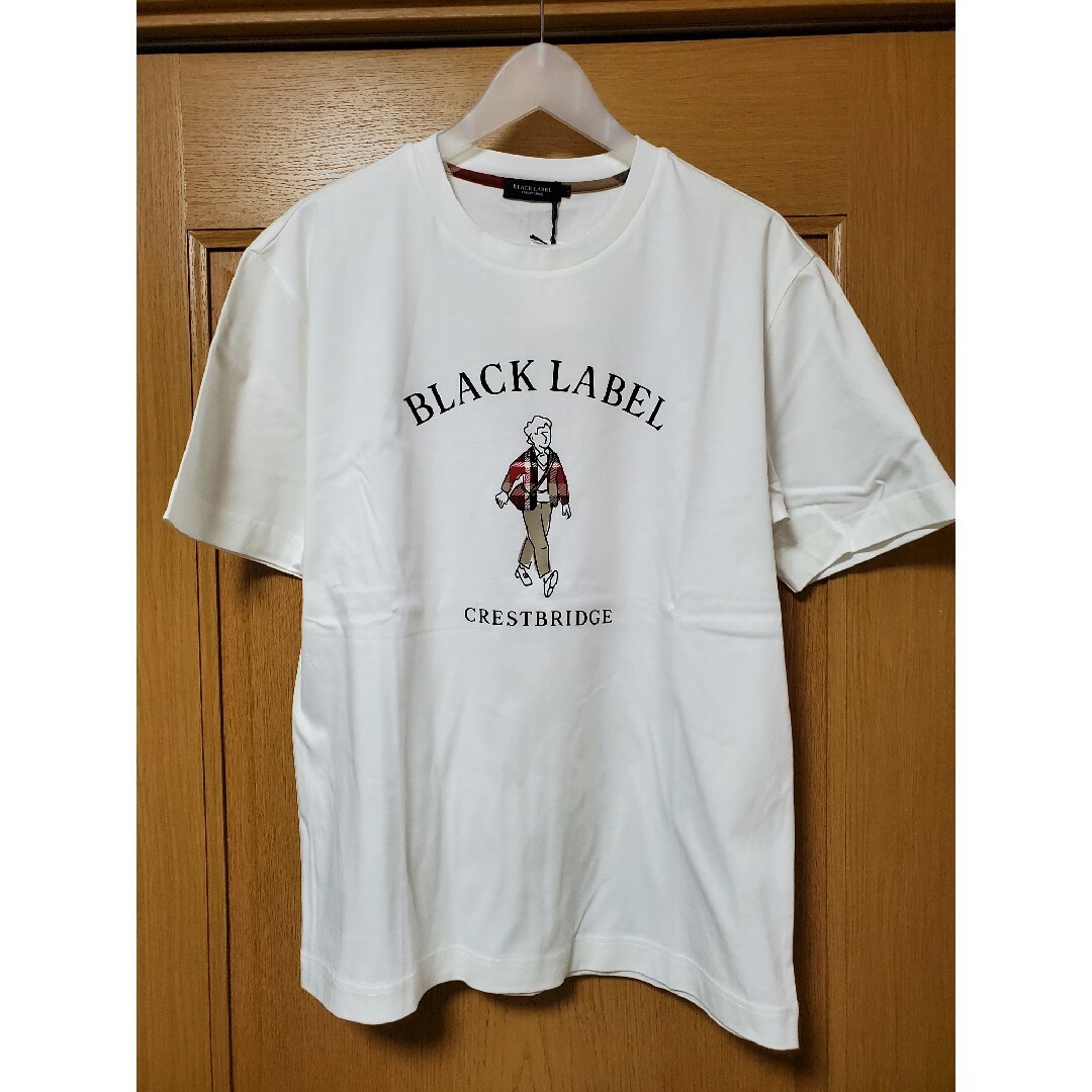 BLACK LABEL CRESTBRIDGE(ブラックレーベルクレストブリッジ)の【新品】ブラックレーベルクレストブリッジ　Tシャツ　白　L　バーバリー　179 メンズのトップス(Tシャツ/カットソー(半袖/袖なし))の商品写真