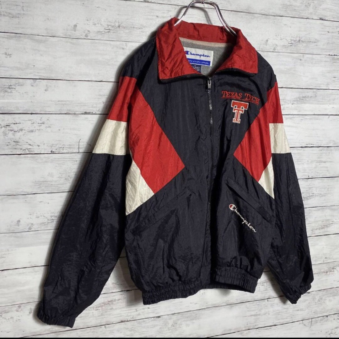 Champion - 90s チャンピオン 刺繍ワンポイントロゴ 切替デザイン