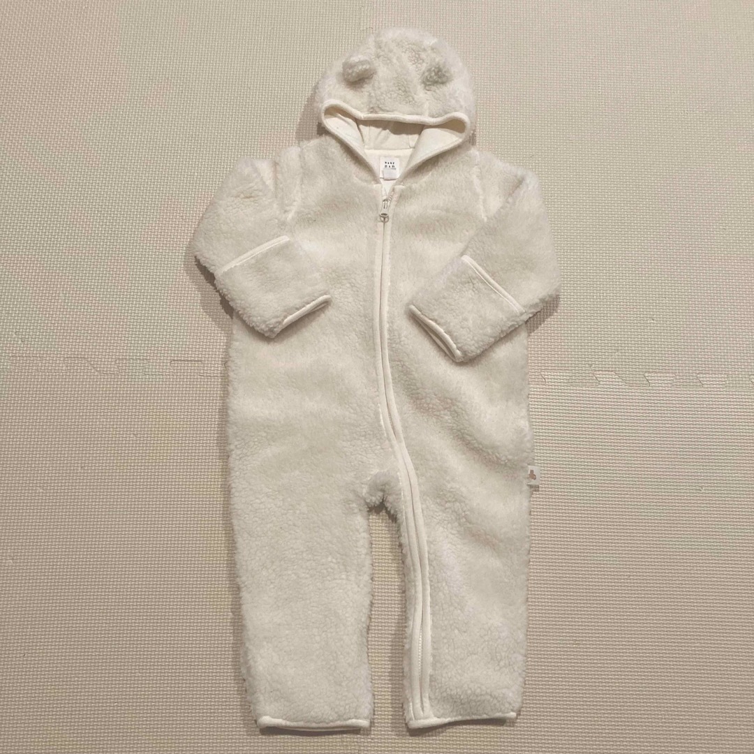 babyGAP(ベビーギャップ)のbaby GAP くま耳もこもこカバーオール キッズ/ベビー/マタニティのベビー服(~85cm)(カバーオール)の商品写真