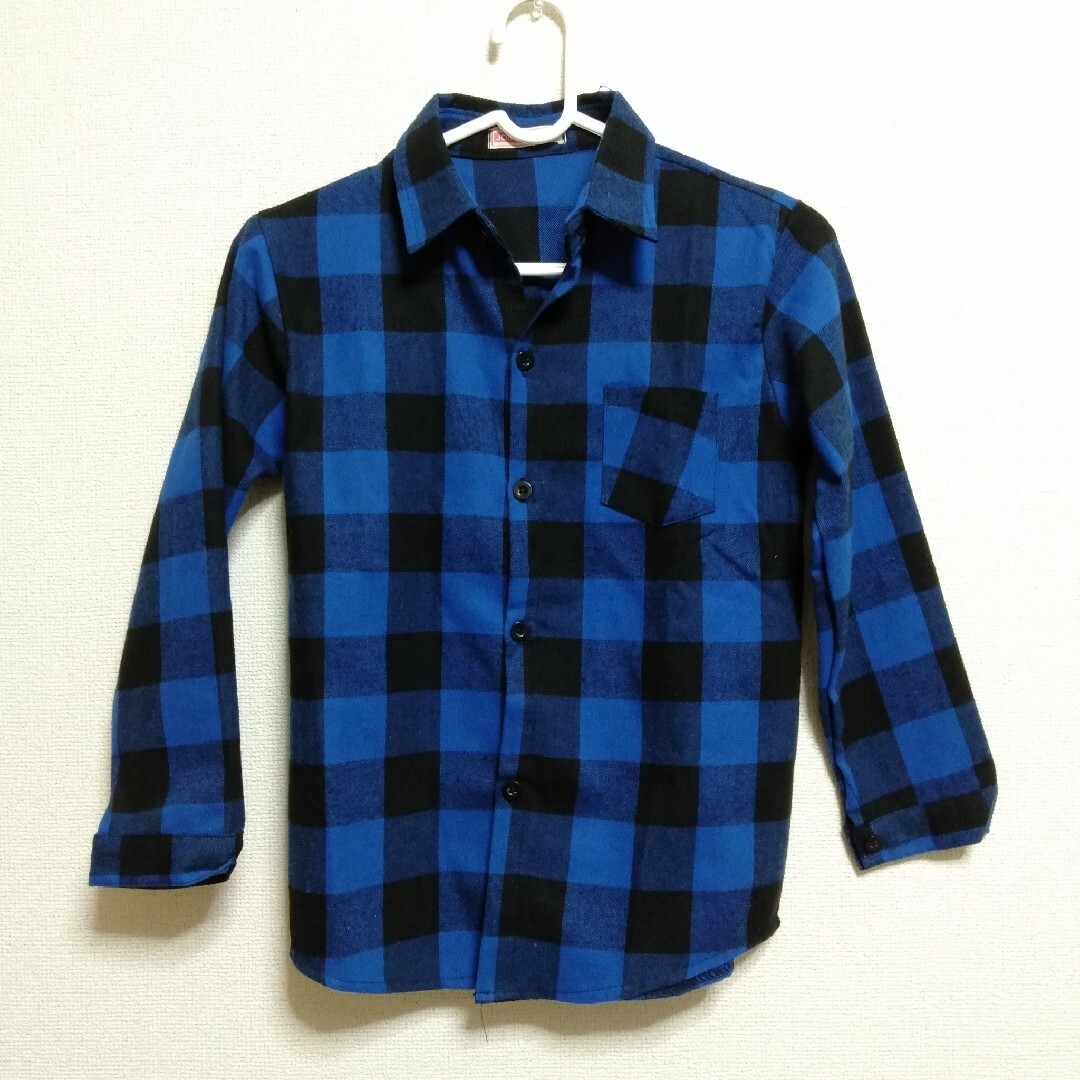 キッズ ネルシャツ 長袖 140 キッズ/ベビー/マタニティのキッズ服男の子用(90cm~)(Tシャツ/カットソー)の商品写真