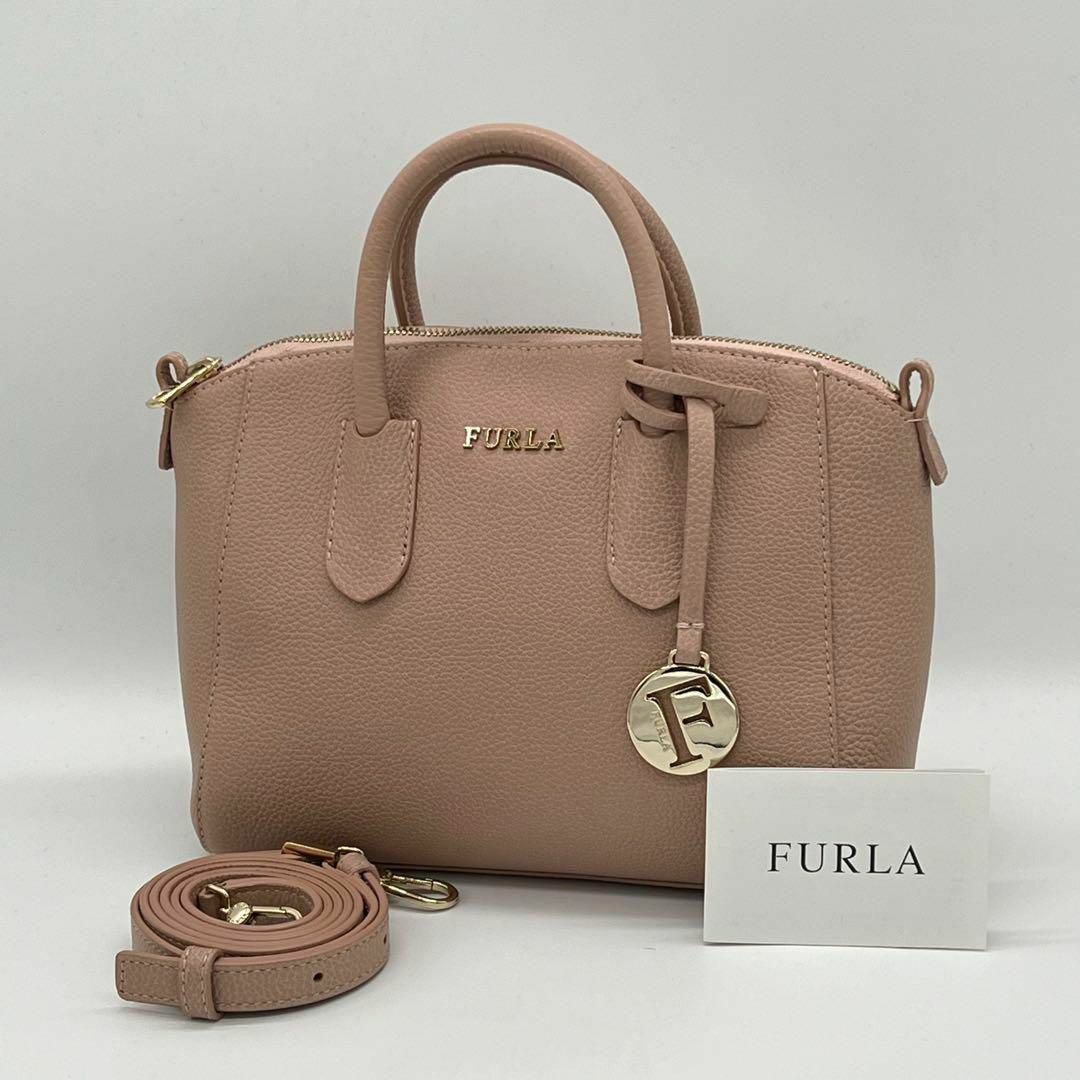 【証明書あり】FURLA 2wayハンドバッグ tessa ムーンストーン