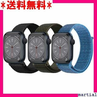 ☆ HeeNia 3枚入り Apple Watch 対応バ ルー+緑+黒 289(その他)