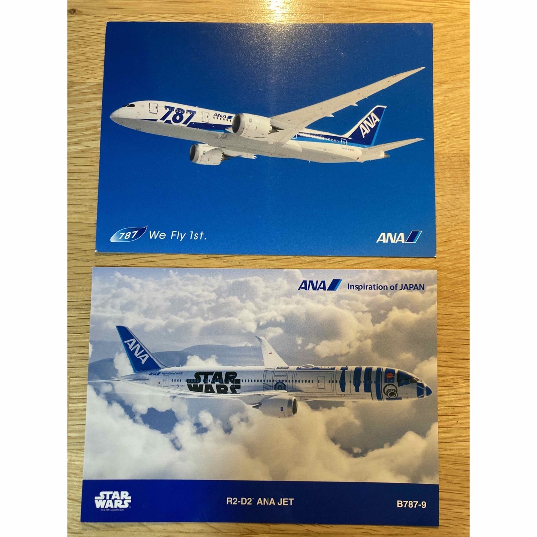 ANA(全日本空輸)(エーエヌエー(ゼンニッポンクウユ))の[未使用][2枚セット] ANA 全日空　ポストカード エンタメ/ホビーのコレクション(ノベルティグッズ)の商品写真