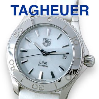 タグホイヤー(TAG Heuer)のタグホイヤー LINK リンク シェル文字盤 SS 革 QZ 腕時計 レディース(腕時計)