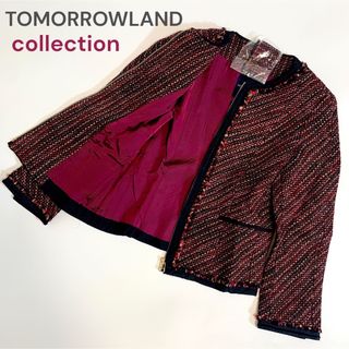 TOMORROWLAND - ballsey スクエアモチーフエンブロイダリーノーカラー