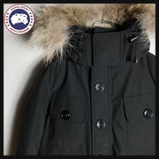 カナダグース(CANADA GOOSE)の【極美品】カナダグース　ラッセルファー　ダウンジャケット　ブラック　2301JM(ダウンジャケット)