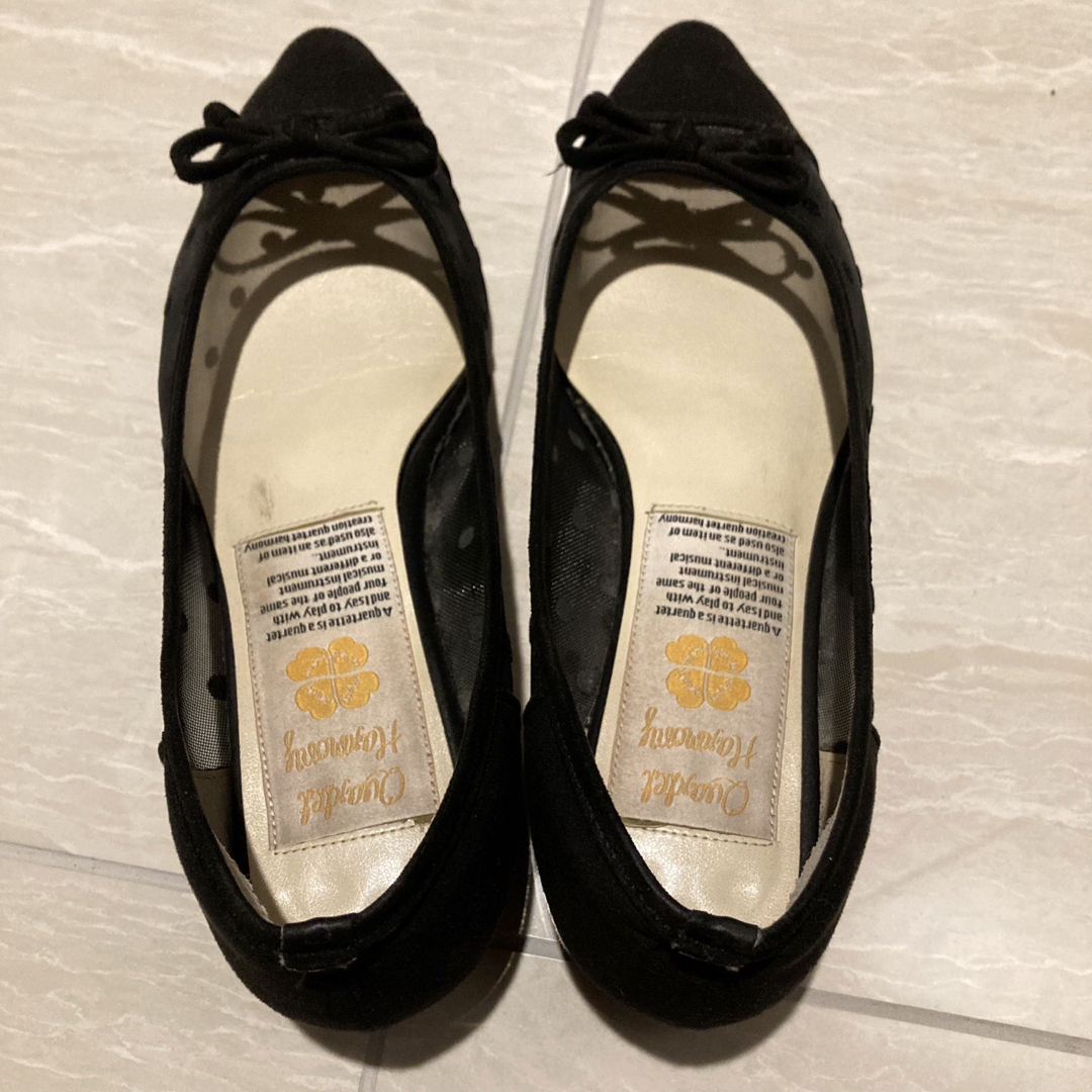 【カルテットハーモニー】ドットチュールパンプス レディースの靴/シューズ(バレエシューズ)の商品写真