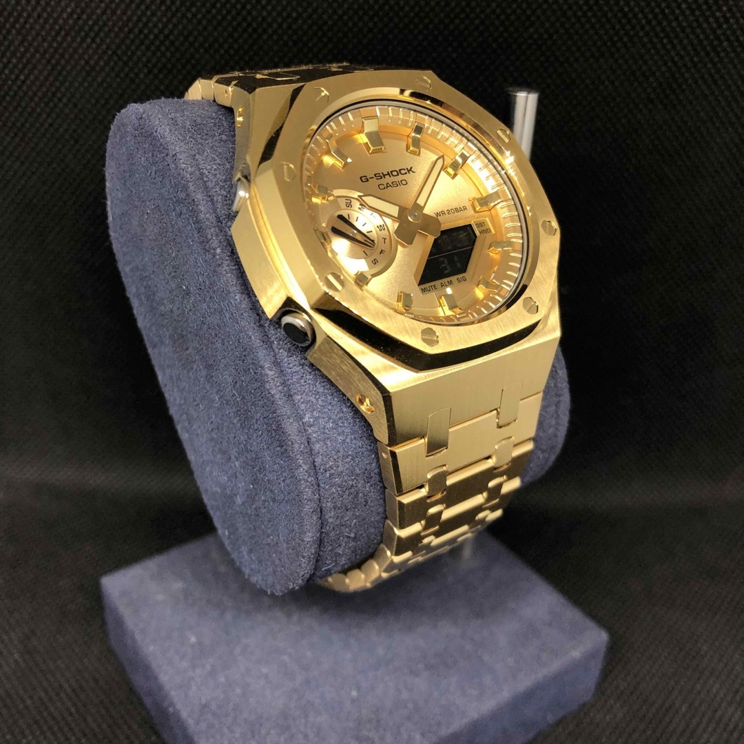 G-SHOCK(ジーショック)のGA-2100本体付き ステンレスベルトセット カシオーク カスタム Gショック メンズの時計(腕時計(アナログ))の商品写真