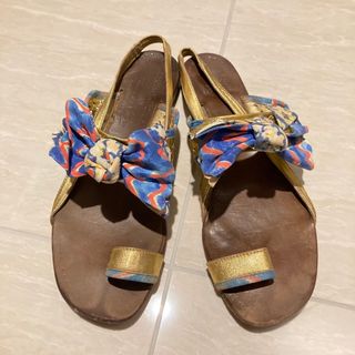 ツモリチサト(TSUMORI CHISATO)のツモリチサト　バックストラップレザーサンダル(サンダル)