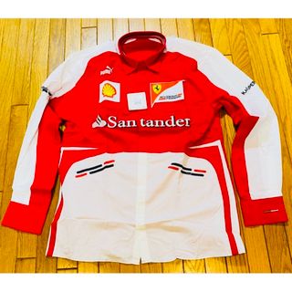 フェラーリ(Ferrari)の超レア　新品未使用　非売品　スクーデリアフェラーリF1専用シャツ(その他)