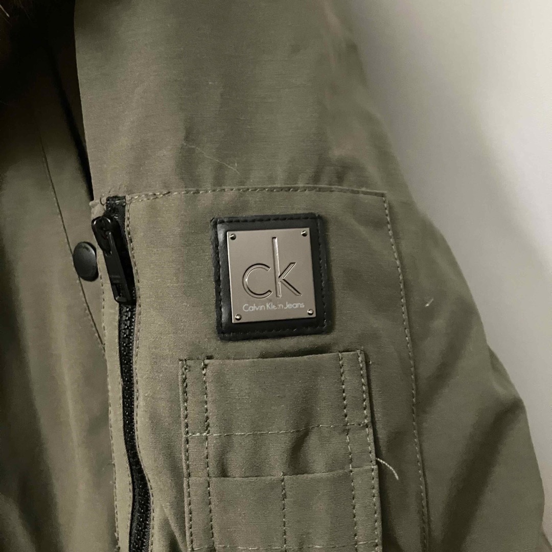 Calvin Klein(カルバンクライン)のCalvin Klein Jeans フーディー　ダウンコート　レディース　S レディースのジャケット/アウター(モッズコート)の商品写真