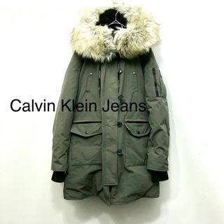 カルバンクライン(Calvin Klein)のCalvin Klein Jeans フーディー　ダウンコート　レディース　S(モッズコート)