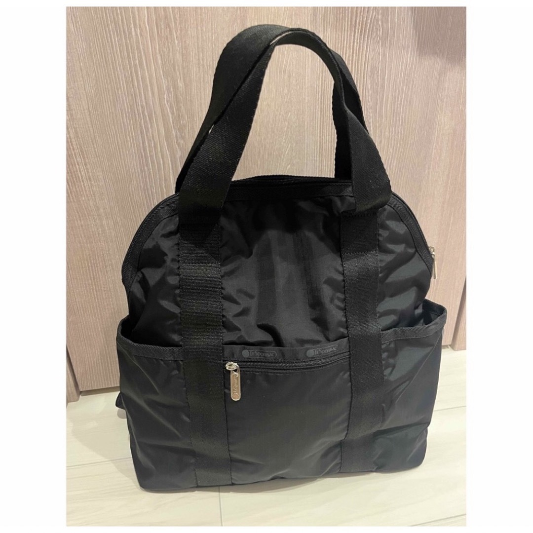 【新品】 LeSportsac レスポ　リュックサック 黒リュックサック