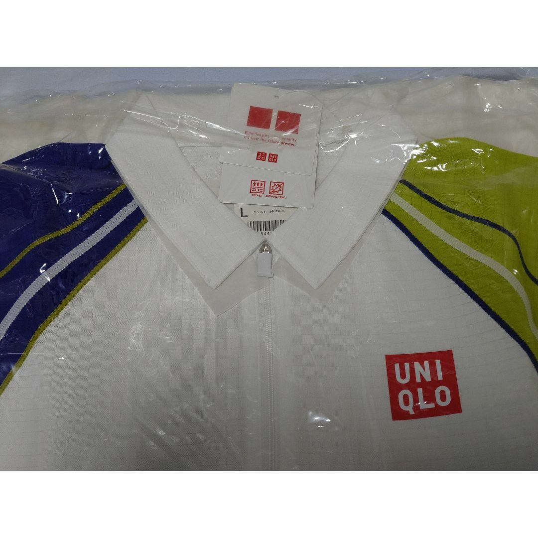 UNIQLO(ユニクロ)の錦織圭選手モデル　ドライEXポロシャツ　サイズL スポーツ/アウトドアのテニス(ウェア)の商品写真