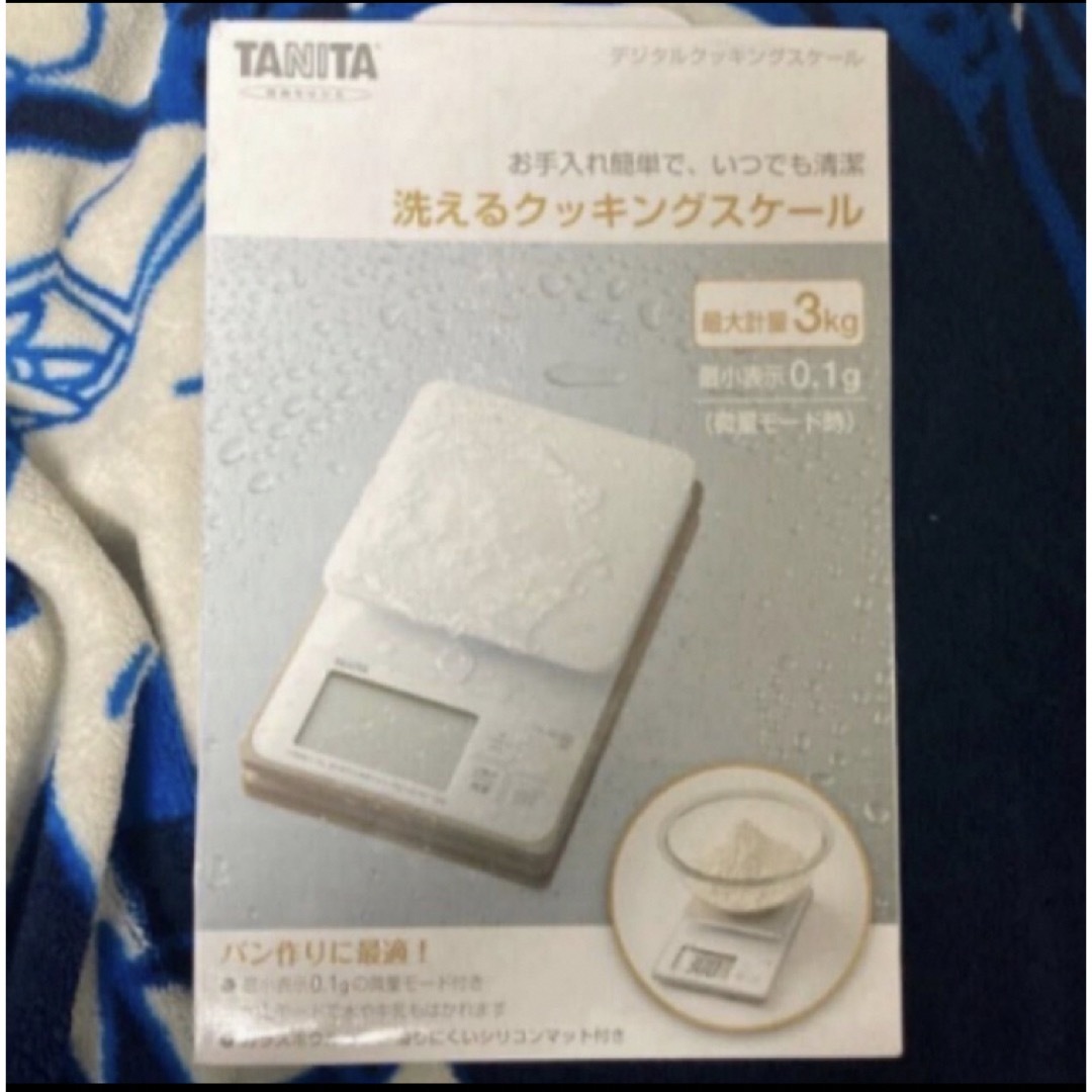 TANITA(タニタ)のタニタ （TANITA） 洗えるキッチンスケール3kg ホワイKW-320-WH インテリア/住まい/日用品のキッチン/食器(その他)の商品写真