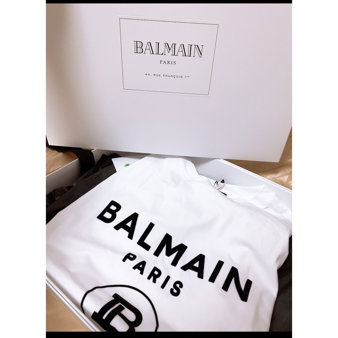 BALMAIN 白Tシャツ | フリマアプリ ラクマ