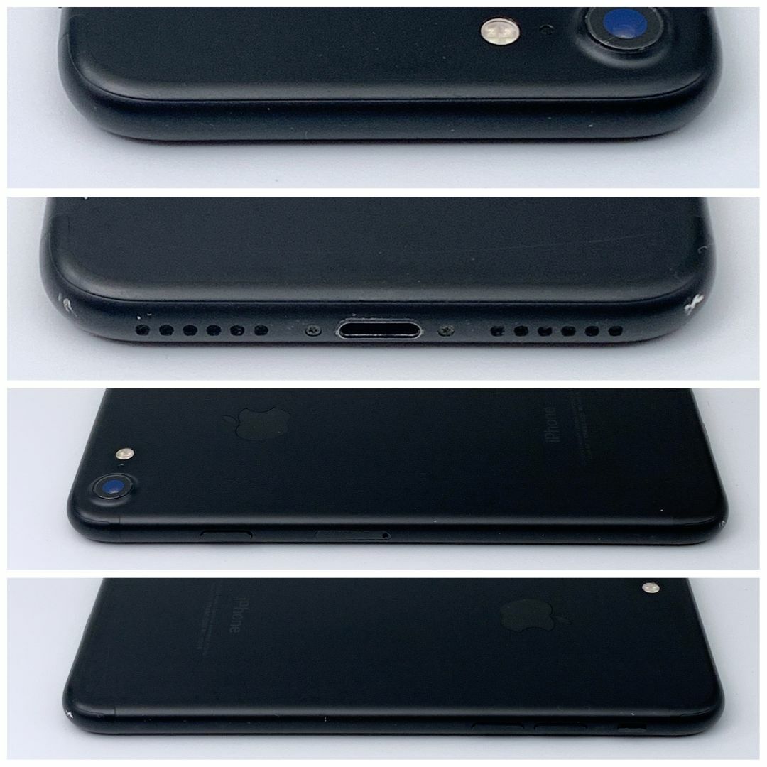 190 iPhone7 128GB ブラック/シムフリー/大容量新品バッテリー