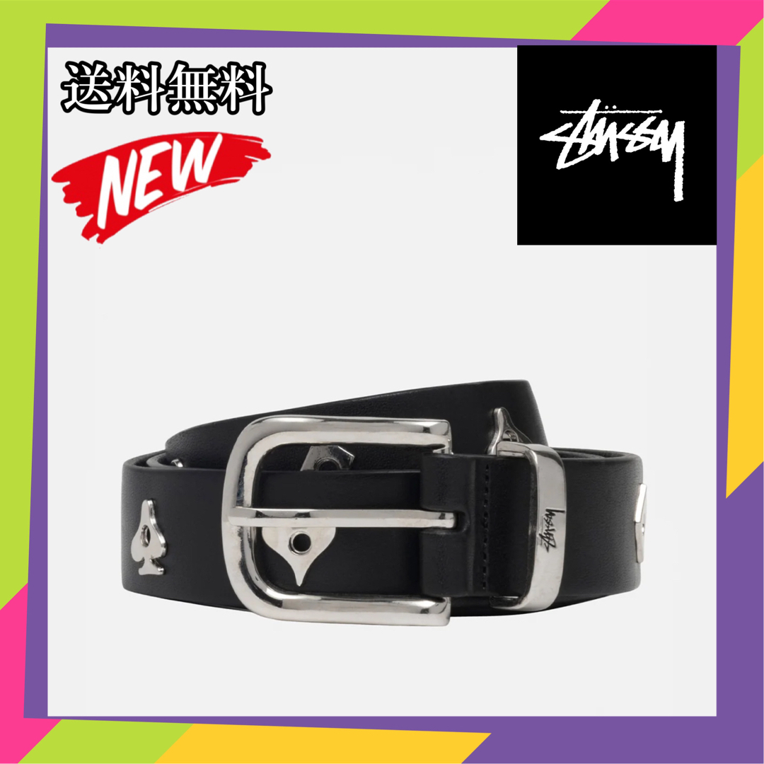 STUSSY(ステューシー)のStussy ROYAL SUIT DRESS BELT ベルト スーツ 黒 メンズのファッション小物(ベルト)の商品写真