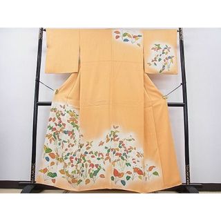 平和屋川間店■訪問着　刺繍　草花文　暈し染め　逸品　fe6177(着物)