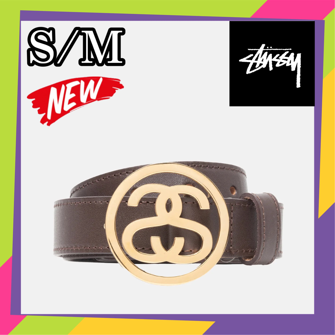 STUSSY(ステューシー)のStussy SS-LINK BUCKLE BELT ベルト ブラウン メンズのファッション小物(ベルト)の商品写真