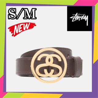 ステューシー(STUSSY)のStussy SS-LINK BUCKLE BELT ベルト ブラウン(ベルト)