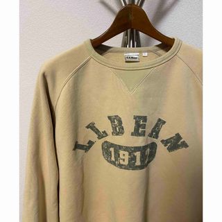 SALE/ L.L.Bean エルエルビーン 胸ロゴプリント スウェット アメカジ 張り込み前V  ネイビー (メンズ L)   N8978