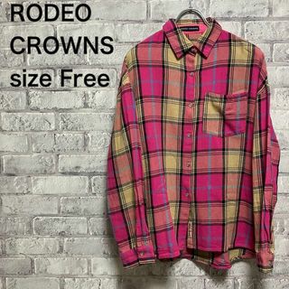 ロデオクラウンズ(RODEO CROWNS)の【RODEOCROWNS】ロデオクラウンズ 長袖シャツ チェックシャツ(シャツ/ブラウス(長袖/七分))