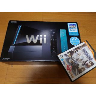 ニンテンドウ(任天堂)のwii本体、Wii Sports Resortとソフトおまけ(家庭用ゲーム機本体)