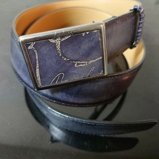 ベルルッティ(Berluti)のBerluti ベルルッティ ベルト カリグラフィ ブラック(ベルト)