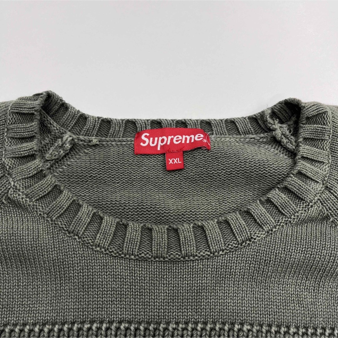 Supreme small box stripe sweater シュプリーム
