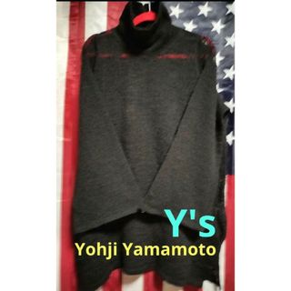 ヨウジヤマモト(Yohji Yamamoto)の☆Y's☆YohjiYamamoto☆フレアニット☆シアータイプ☆ブラック☆(ニット/セーター)