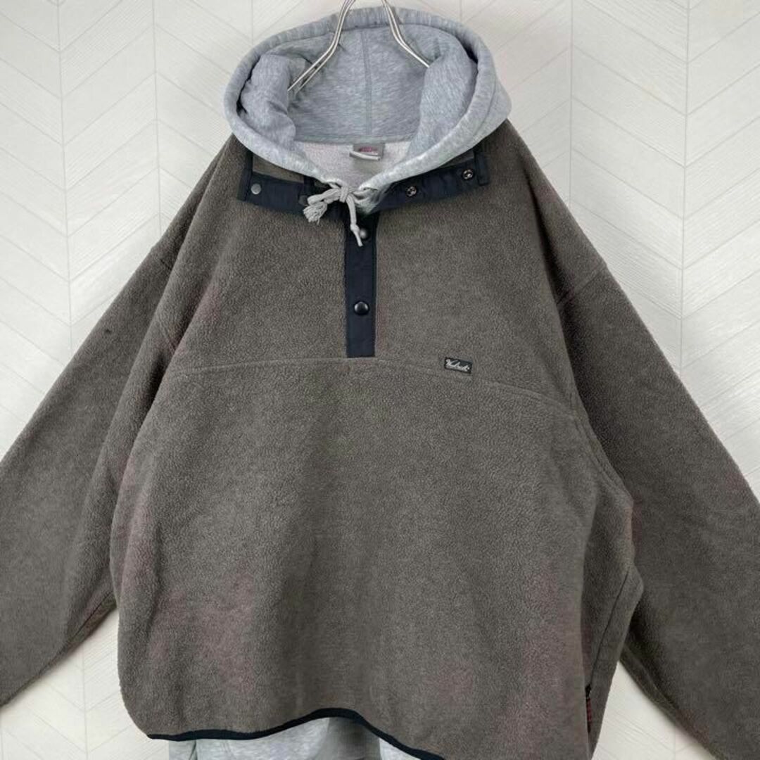 WOOLRICH - 希少90s メキシコ製 ウールリッチ フリース ハーフスナップ