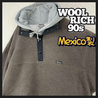 WOOLRICH - 希少90s メキシコ製 ウールリッチ フリース ハーフスナップ