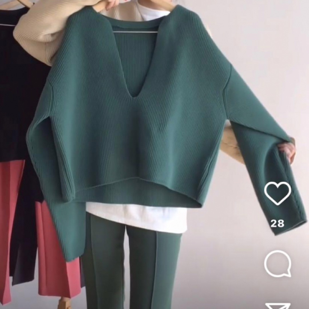 SeaRoomlynn - Searoomlynn☆ハイストレッチキーネックニットの SeaRoomlynn - Searoomlynn☆ハイストレッチキーネックニットの