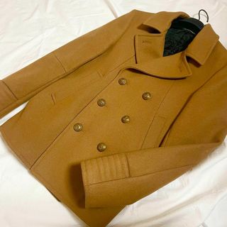 【美品】キャメル色　コート 5351プールオム ウール素材 サイズ3　メンズ