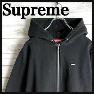 【人気デザイン】Supreme シュプリーム　フードロゴ　ジップパーカー　美品