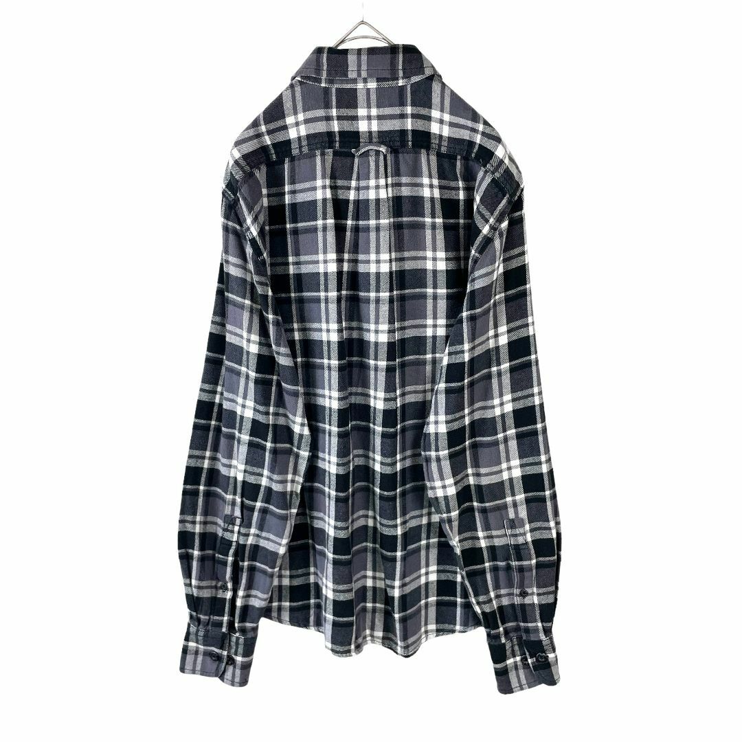 WOOLRICH(ウールリッチ)のメンズ ウールリッチ 長袖シャツ フランネルシャツ グレー系 チェック M 古着 メンズのトップス(シャツ)の商品写真