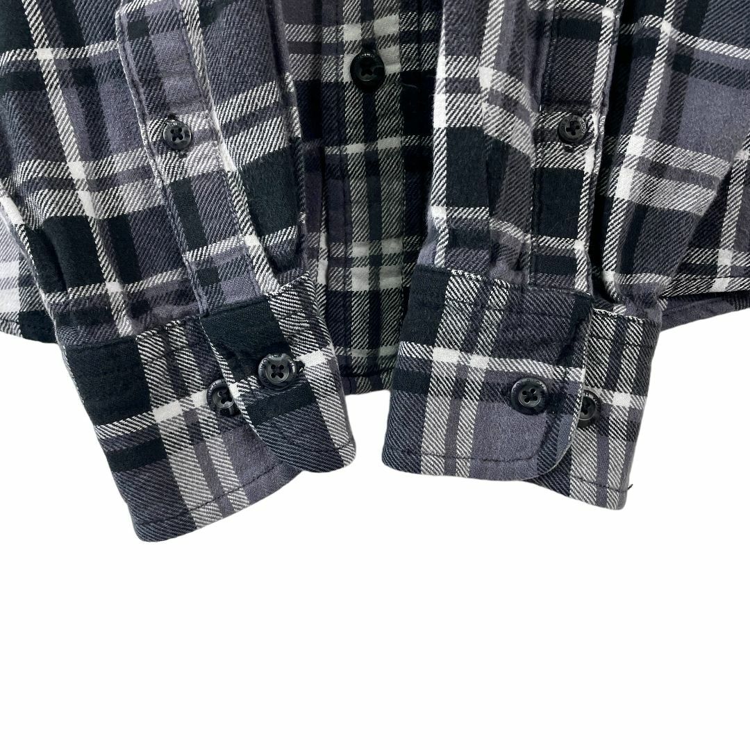 WOOLRICH(ウールリッチ)のメンズ ウールリッチ 長袖シャツ フランネルシャツ グレー系 チェック M 古着 メンズのトップス(シャツ)の商品写真