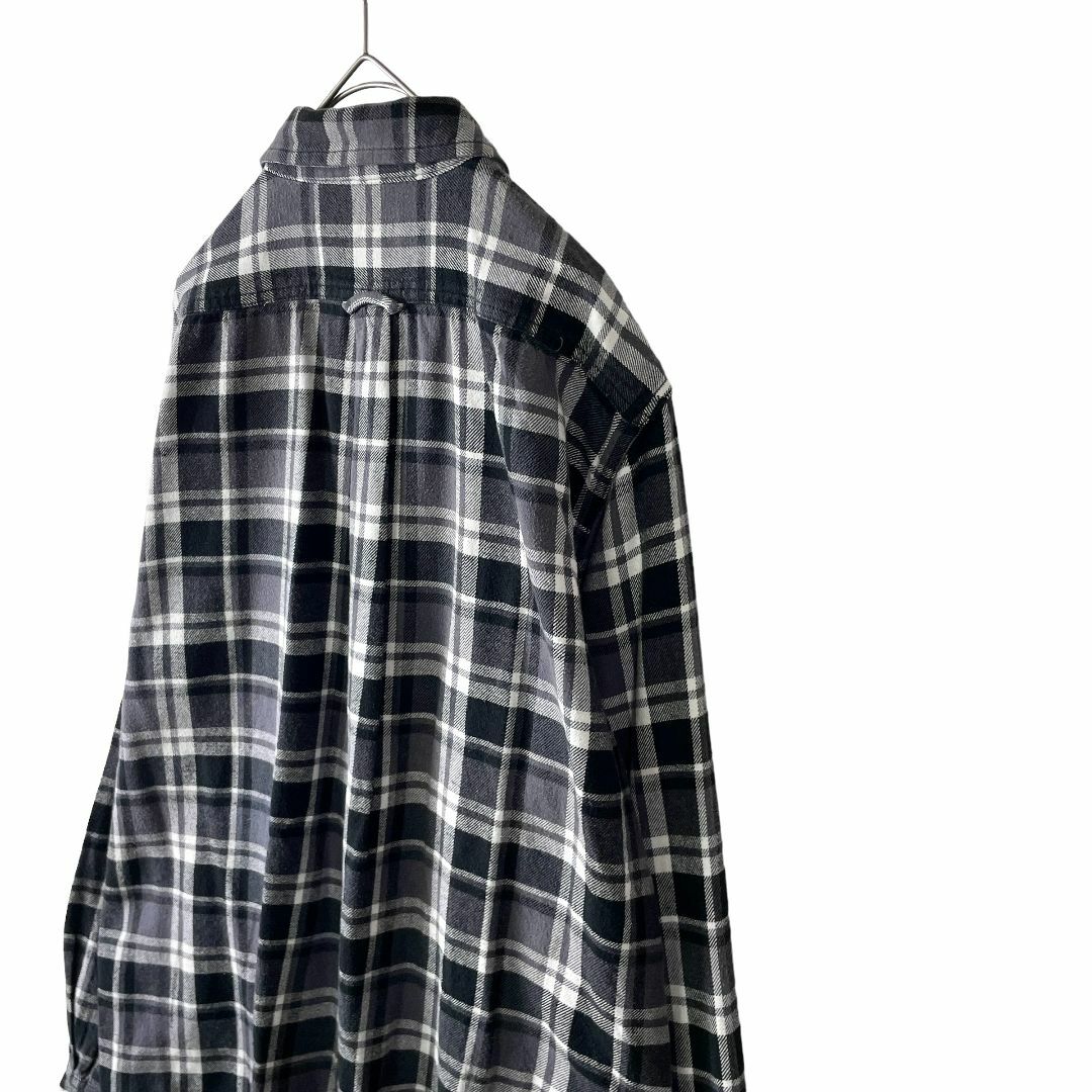 WOOLRICH(ウールリッチ)のメンズ ウールリッチ 長袖シャツ フランネルシャツ グレー系 チェック M 古着 メンズのトップス(シャツ)の商品写真