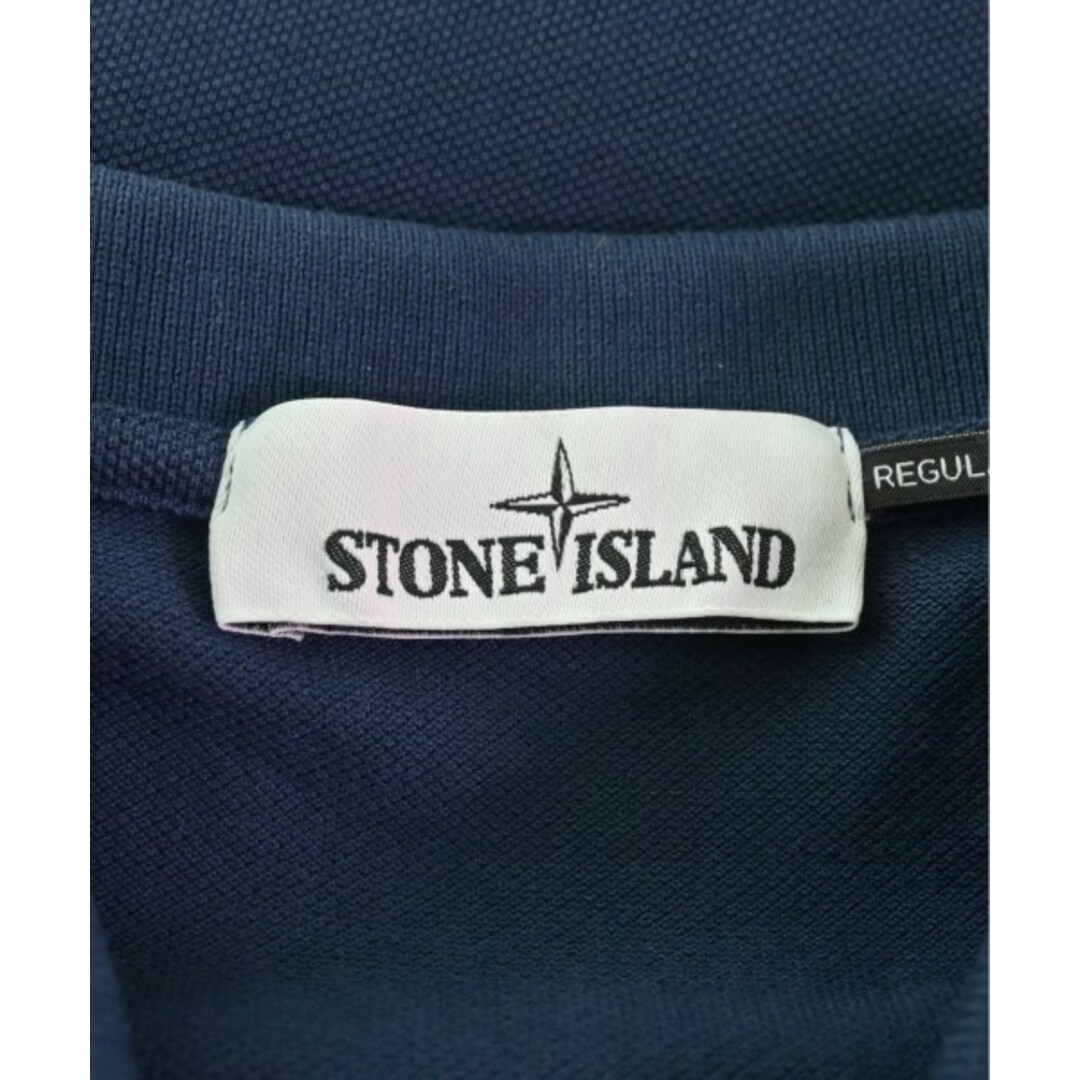 STONE ISLAND(ストーンアイランド)のSTONE ISLAND ストーンアイランド ポロシャツ M 紺 【古着】【中古】 メンズのトップス(ポロシャツ)の商品写真