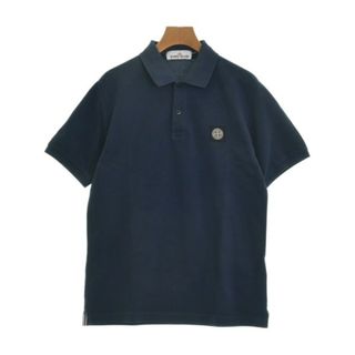 ストーンアイランド(STONE ISLAND)のSTONE ISLAND ストーンアイランド ポロシャツ M 紺 【古着】【中古】(ポロシャツ)