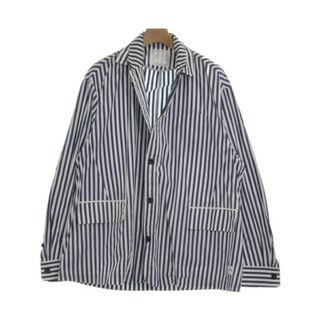 サカイ(sacai)のsacai サカイ ブルゾン（その他） 2(M位) 青x白(ストライプ) 【古着】【中古】(その他)