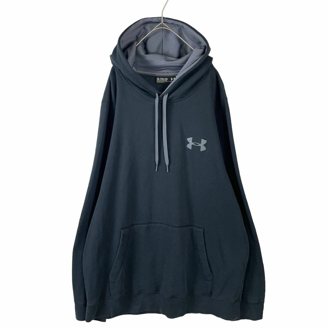 UNDER ARMOUR(アンダーアーマー)の大きいサイズ メンズ US/XXL アンダーアーマー スウェットパーカー 黒 メンズのトップス(パーカー)の商品写真