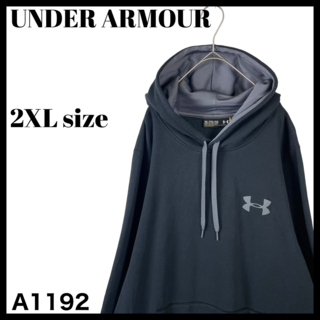 アンダーアーマー(UNDER ARMOUR)の大きいサイズ メンズ US/XXL アンダーアーマー スウェットパーカー 黒(パーカー)